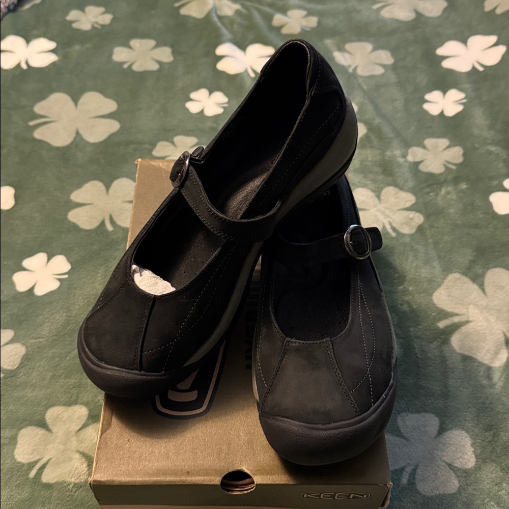 Keen Toyah MJ Black Nubuck Mary Jane W12 - Picture 10 of 13